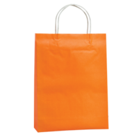 Orange Kraft Paper Bags - Small (350*260+90mm, 250pcs)