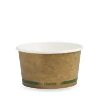 PLA Coated Paper Bowl 12oz Brown, 500pc/ctn