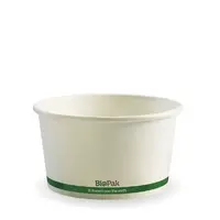 PLA Coated Paper Bowl 12oz - White , 500pc/ctn