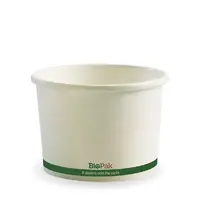 PLA Coated Paper Bowl 16oz -White, 500pc/ctn