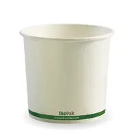 PLA Coated Paper Bowl 24oz -White, 500pc/ctn