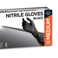 Black Powder Free Nitrile Glove - Medium (100pcs)