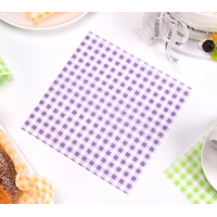 Grid Greaseproof Paper - Purple (180x180mm, 200pcs)