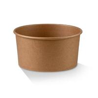 PE Coated Kraft Salad Bowl 42oz - 1300ml (185x160x68mm, 50pcs)