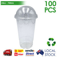 24oz PET Cold Drink Cup & Dome Lid