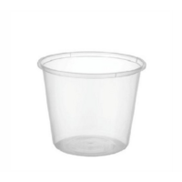 Plastic Round Container Base 25oz/740ml (50 pcs)