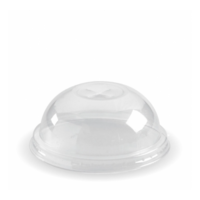 Cup Clear Dome Lid with X-Slot (100pcs)