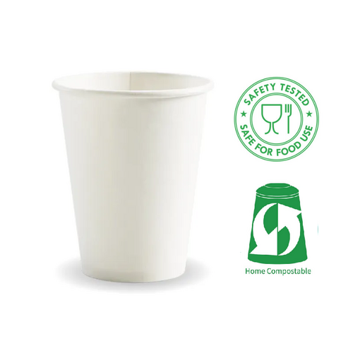 12oz Food-Grade Aqueous Coated White SW Cup - White (1000pcs)