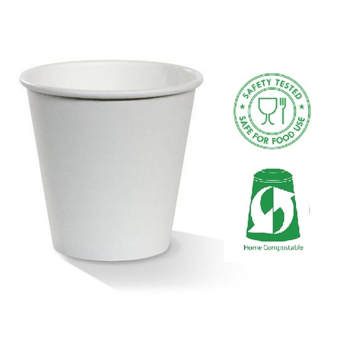 *8oz Food-Grade Aqueous Coated SW Cup Ø90mm - White (1000pcs)