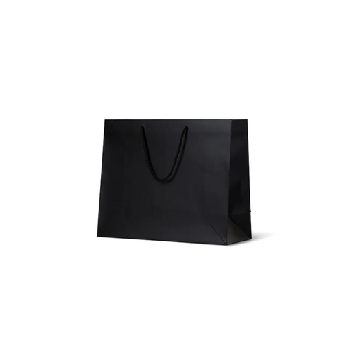 Black Matte Laminated Paper Bags - Large Boutique (330x405+120, 50pcs)