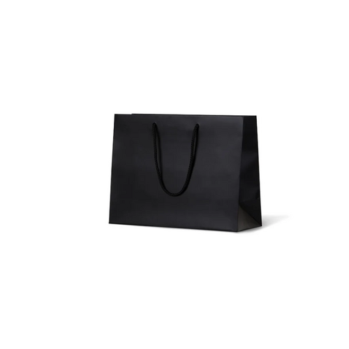 Black Matte Laminated Paper Bags - Medium Boutique (250x330+125, 100/ctn)