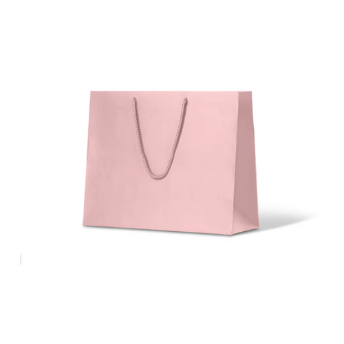 Dusty/Pale Pink Matte Laminated Paper Bags - Large Boutique (330x405+120, 50pcs)