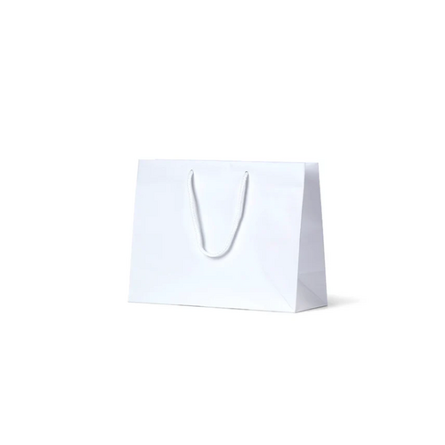 White Matte Laminated Paper Bags - Medium Boutique (250x330+125, 100/ctn)