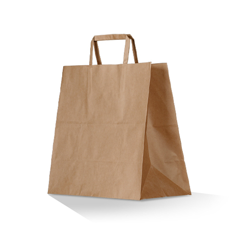 Kraft Paper Bag with Flat Paper Handle