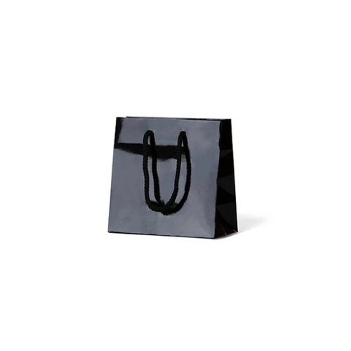 Black Glossy Laminated Paper Bags - Baby (165 x165+90，200/ctn)