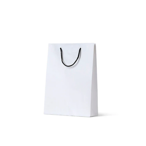 Deluxe White Kraft Paper Bags - Medium(350x260+90mm, 250pcs)