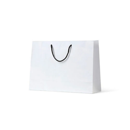 Deluxe White Kraft Paper Bags - Medium Boutique(250x350+110mm, 250pcs)