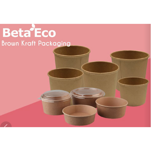 BetaEco™ Kraft Food Bowl & Lid  16/25/32oz (400/ctn)