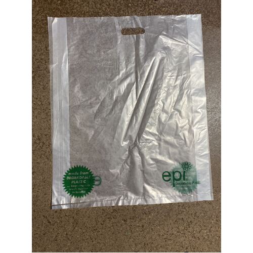 【Sale! 】 100pcs Translucent White Degradable Plastic Bag (600x500mm)